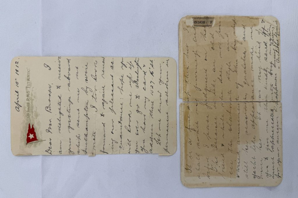 Rekordpreis bei Auktion von Postkarte eines «Titanic»-Überlebenden